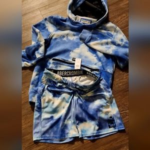 Abercrombie hoodie and short set, Boys size 15/16